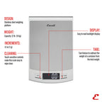 Thumbnail image #2 for CFS Brands Escali SCDGP22 Digital Portion Control Food Scale, 22 lb Capacity, Stainless Steel Platform, Backlit Display Case of 10