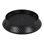 Thumbnail image #2 for CFS Brands WeaveWear 652703 Round Fast Food Platter, 10-3/8-Inch, Black Polypropylene Case of 12