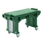 Thumbnail image #2 for Cambro Versa Food Bar™ VBRWC519 Hinged Food Bar Well Cover, Kentucky Green, 20.88 x 13 x 2 in