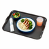 Thumbnail image #2 for Cambro Camwear 15 x 20 Inch Rectangular Non-Skid Polycarbonate Cafeteria Tray with Handles, Black