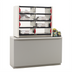 Thumbnail image #2 for Metro2Go 8-Compartment Pass-Thru Order Hot Station with Sliding Polycarbonate Doors, 120V