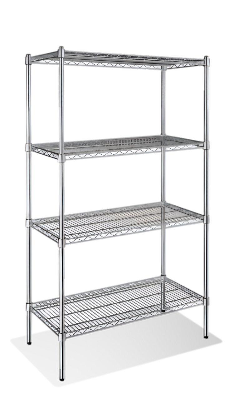 Product image #2 for 48 Inch x 14 Inch Heavy-Duty Chrome Wire Shelf, 800 lb. Capacity