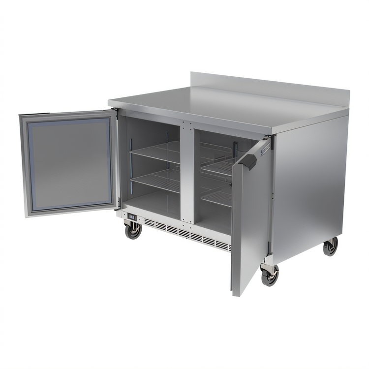 Product image #2 for Beverage-Air WTF48AHC 48-Inch Two-Section Worktop Freezer with Solid Doors