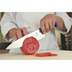 Thumbnail image #2 for Mercer Culinary Millennia Colors 8-Inch Stamped High-Carbon Japanese Steel Chef's Knife with Blue Non-Slip Handle