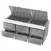 Thumbnail image #2 for Victory UltraSpec™ V-Core™ Three-Section Big Top Sandwich Prep Table, 72-Inch, 6-Drawer, 30-Pan Top