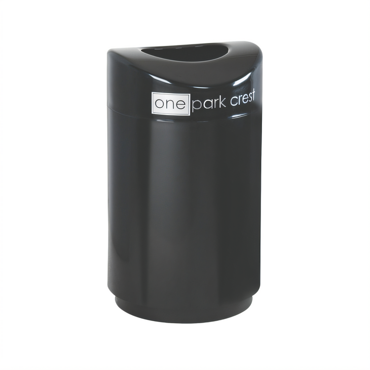 Product image #2 for Rubbermaid Commercial Products Eclipse 30 Gallon Indoor Open-Top Trash Container, Black Stainless Steel