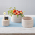 Thumbnail image #1 for American Metalcraft Hampton Collection Round Sun-Bleached Ribbed Wood Bowl/Riser, 32 oz.