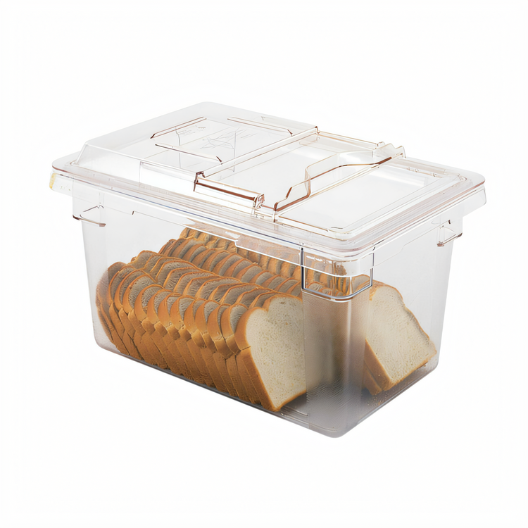Product image #2 for Cambro Camwear Clear Polycarbonate Sliding Lid for 12 x 18 Food Storage Boxes