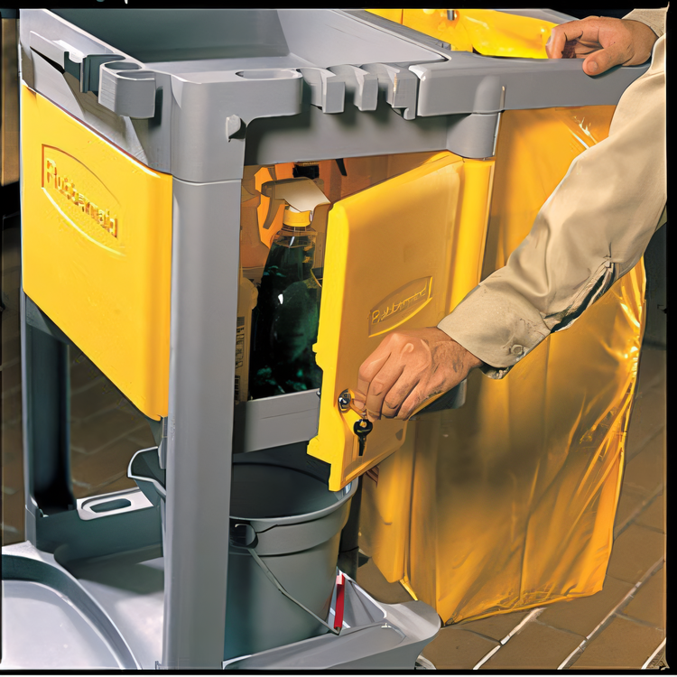 Product image #2 for Rubbermaid Commercial Janitor Cart Locking Cabinet for 6173 and 6173-02 Carts