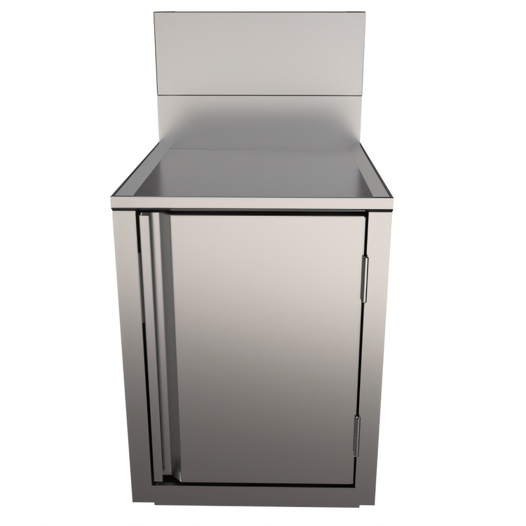 Product image #2 for 18 x 21 Inch Stainless Steel Top Shelf Underbar Cabinet with Raised Edge
