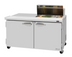 Thumbnail image #2 for Turbo Air PRO Series 60-Inch Two-Section Sandwich/Salad Prep Table with Work Station, 8-Pan Top, and Rear-Mount Self-Contained Refrigeration