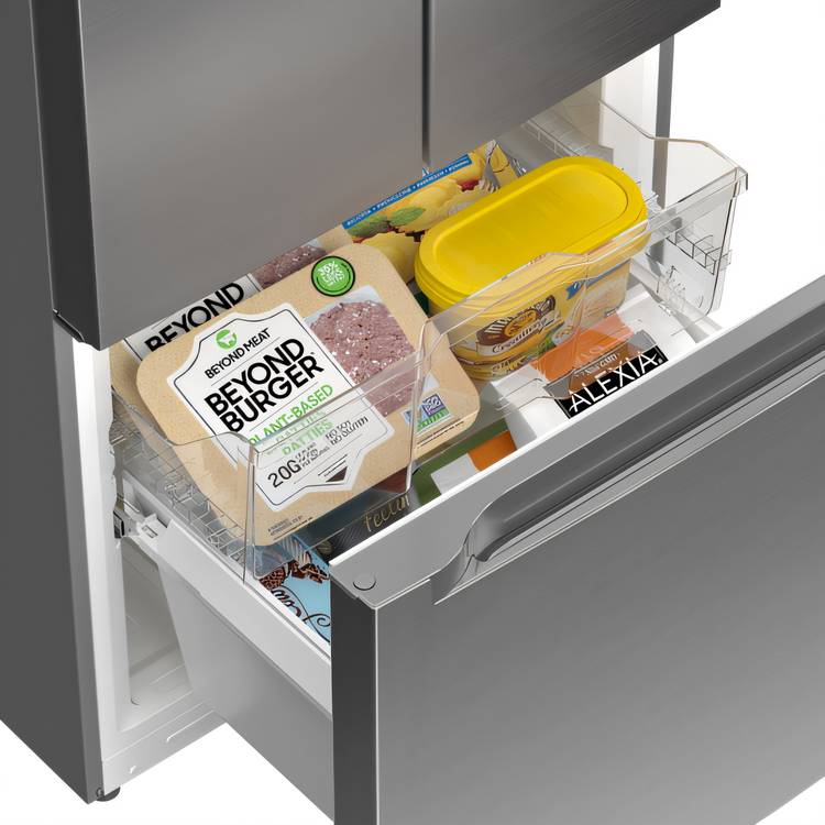 Product image #2 for KoolMore 18.5 Cu. Ft. Stainless Steel French Door Reach-In Refrigerator with Bottom Freezer