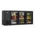 Thumbnail image #2 for Koolmore 72.8-Inch Three-Section Back Bar Refrigerator with 3 Glass Swing Doors, 18.3 Cu. Ft., Black Finish
