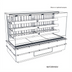 Thumbnail image #2 for Structural Concepts Blend Heated Self-Service End Cap Hot Food Display Merchandiser, 72 Inch Wide