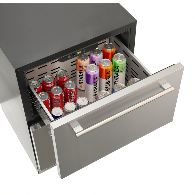 Product image #2 for KoolMore 24-Inch Built-In Two-Drawer Outdoor Refrigerator