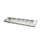 Thumbnail image #2 for BK Resources IGS-842 Food Pan Ingredient Shelf, Wall-Mounted Angled, 42"W x 8"D, 304 Stainless Steel, 18 Gauge