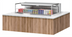 Thumbnail image #2 for Turbo Air 60-Inch Low Profile Drop-In Horizontal Open Refrigerated Display Case, Deck Only, 8 Cu. Ft., Self-Contained