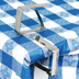 Thumbnail image #2 for Winco Stainless Steel Tablecloth Clip for Tables Up to 1-1/2 Inches Thick