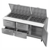 Thumbnail image #2 for Victory UltraSpec V-Core 72-Inch Three-Section Sandwich Prep Table with 30 1/6-Size Pan Top, 1 Door, and 4 Drawers
