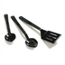 Thumbnail image #2 for Carlisle 13 Inch Perforated Serving Spoon with Rest Notch and Hanging Hole, Black Polysulfone
