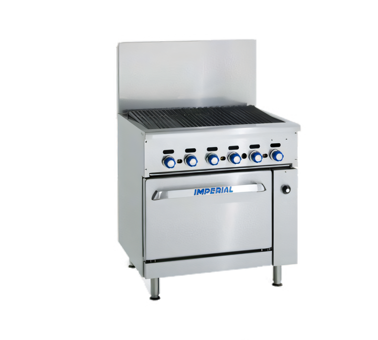 Product image #2 for Imperial Pro Series 36-Inch Gas Charbroiler Range Match with Convection Oven