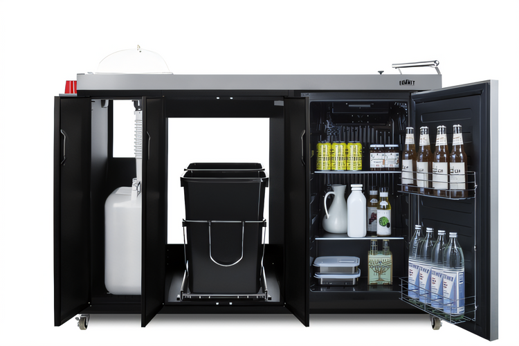 Product image #2 for Summit Commercial CARTOS54LS 58-Inch Portable Outdoor Kitchenette with Refrigerator and Sink