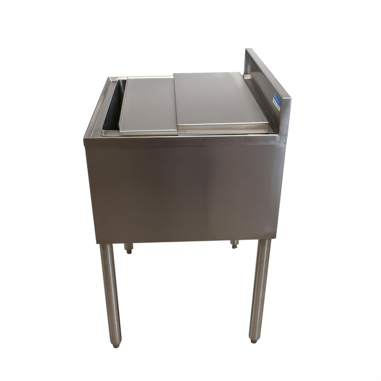 Product image #2 for BK Resources 48" x 21" Underbar Insulated Ice Bin with Sliding Cover, 167-Lb Capacity