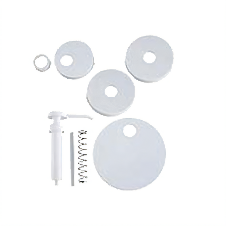 Product image #2 for Winco White Plastic Pump Kit with 9-Inch Standard Pump and 5 Lids