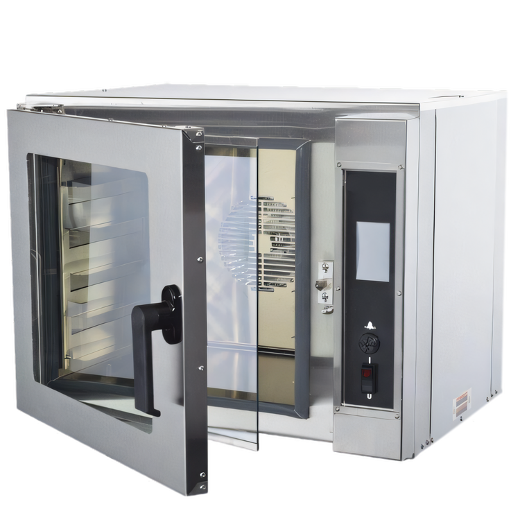 Product image #2 for NU-VU Countertop Half-Size Electric Convection Oven, 5-Pan Capacity, Programmable Touchscreen
