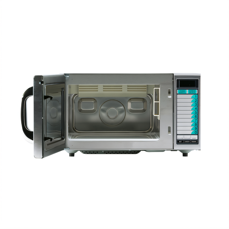 Product image #2 for Sharp Express Defrost Medium Duty Commercial Microwave Oven, 1000 Watt, 1.0 Cu. Ft., Stainless Steel