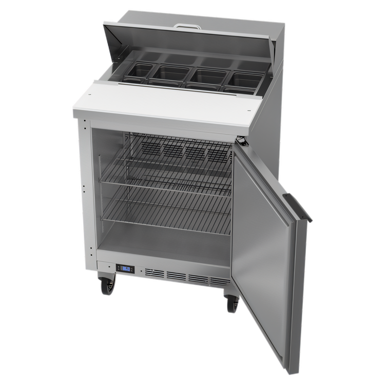 Product image #2 for Beverage-Air SPE27HC 27-Inch One-Section Sandwich Prep Table with 8-Pan Top