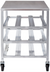 Thumbnail image #2 for Channel Manufacturing Half-Size Mobile Aluminum Can Rack with Aluminum Top, 54 #10 Can Capacity