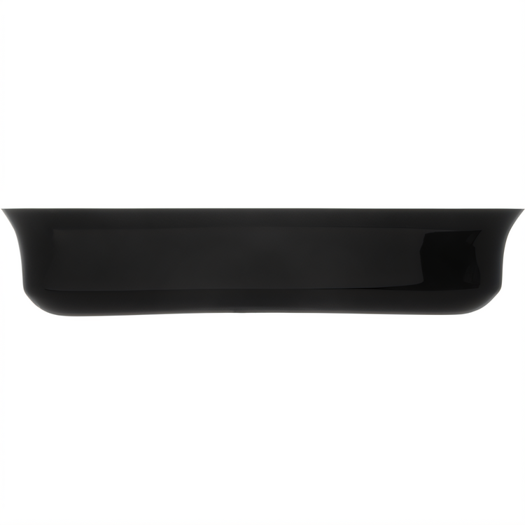 Product image #2 for Carlisle Rectangular Deli Crock, 12 x 10 Inch, 10 lb., Black Acrylic