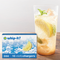 Whip-It! CO2 Soda Chargers, 10 Pack