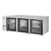 Thumbnail image #2 for Atosa 3-Section Glass Door Back Bar Cooler, 30.1 Cu. Ft., Side-Mounted Refrigeration