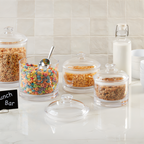 Thumbnail image #2 for American Metalcraft JPC120 Clear Polycarbonate Storage Jar with Lid, 120 Oz. Case of 8