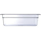 Thumbnail image #2 for CFS Brands StorPlus™ 3066107 Clear Polycarbonate Food Pan, 1/3 Size, 4" Deep, 3.8 Qt. Capacity Case of 6