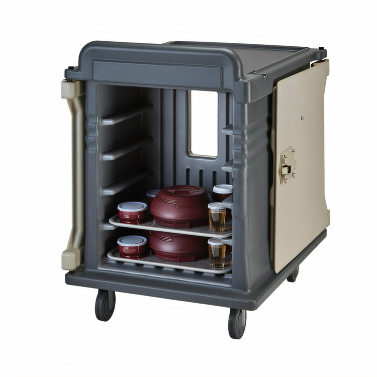 Product image #2 for Cambro Dual-Access Insulated Meal Delivery Cart, 1-Compartment, Holds 10 15" x 20" Trays