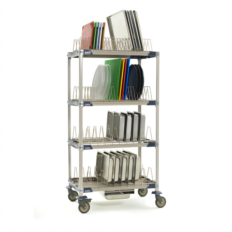 Product image #2 for MetroMax i Mobile 4-Tier Drying Rack Unit with Drip Tray, 36 W x 24 D x 68 H