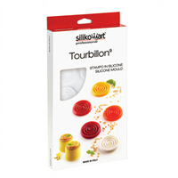Silikomart Tourbillon 6-Section Silicone Pastry & Baking Mold, White
