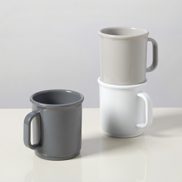 Product image #2 for American Metalcraft Crave Collection 12 oz. Tritan Mug with Handle, Cloud White