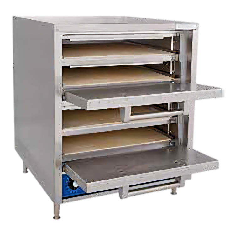 Product image #2 for Bakers Pride HearthBake Series Countertop Electric Pizza/Pretzel Oven, 2-Compartment, Brick-Lined, with 4 Removable Cordierite Hearth Decks