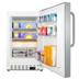 Thumbnail image #2 for Summit Commercial 1-Section Undercounter All-Freezer, 2.68 Cu. Ft., Stainless Steel, Solid Reversible Door