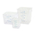 Thumbnail image #2 for Winco 2 Qt Translucent Square Polypropylene Food Storage Container, Container Only