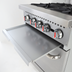 Thumbnail image #2 for General 24-Inch 4-Burner Natural Gas Commercial Range with 20-Inch Oven and Hi-Shelf Backriser