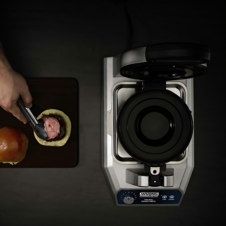 Product image #2 for Waring Gelato Countertop Electric Panini Press with Triple-Coated Non-Stick Cooking Surface