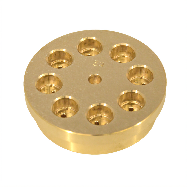 Product image #2 for Omcan #59 Bucatini Brass Pasta Die, 3 mm