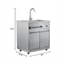 Thumbnail image #2 for KoolMore 1-Compartment Stainless Steel Sink with Cabinet, 32