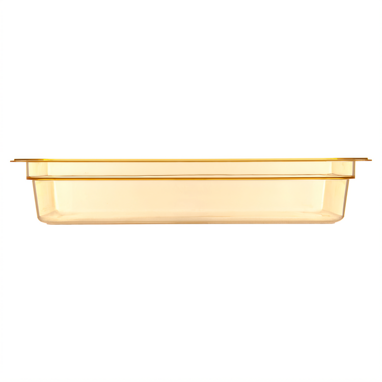 Product image #2 for StorPlus™ High Heat Full-Size Plastic Food Pan, 4 Inch Deep, 12.7 Qt, Amber