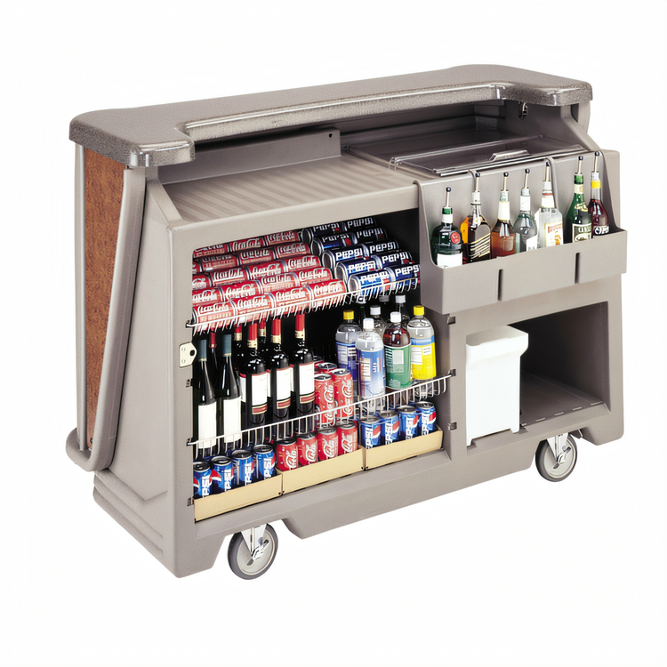 Product image #2 for Cambro CamBar Carmel Designer Decor Economy Portable Bar with 80 lb Ice Sink